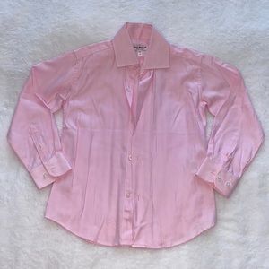 Isaac Mizrahi Boys Button down size 4 Hard collar